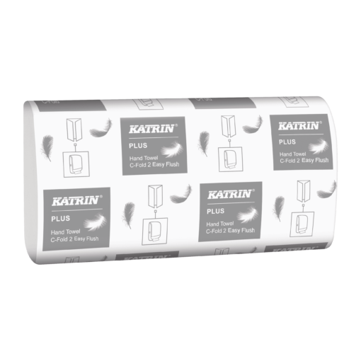 Katrin Plus C-Fold 2Ply White Paper Towels, Luxury Paper Hand Towels from Metsa Tissue