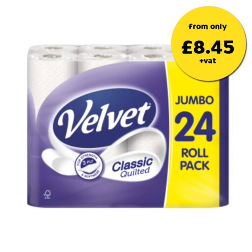 Luxury Velvet 3ply Toilet Rolls
